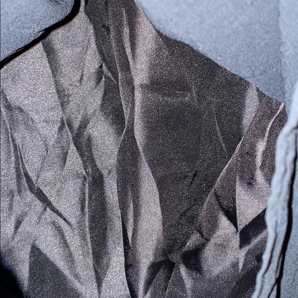 Impress  Black pleated chiffon cap ruffle sleeves dress - Picture 5 of 9